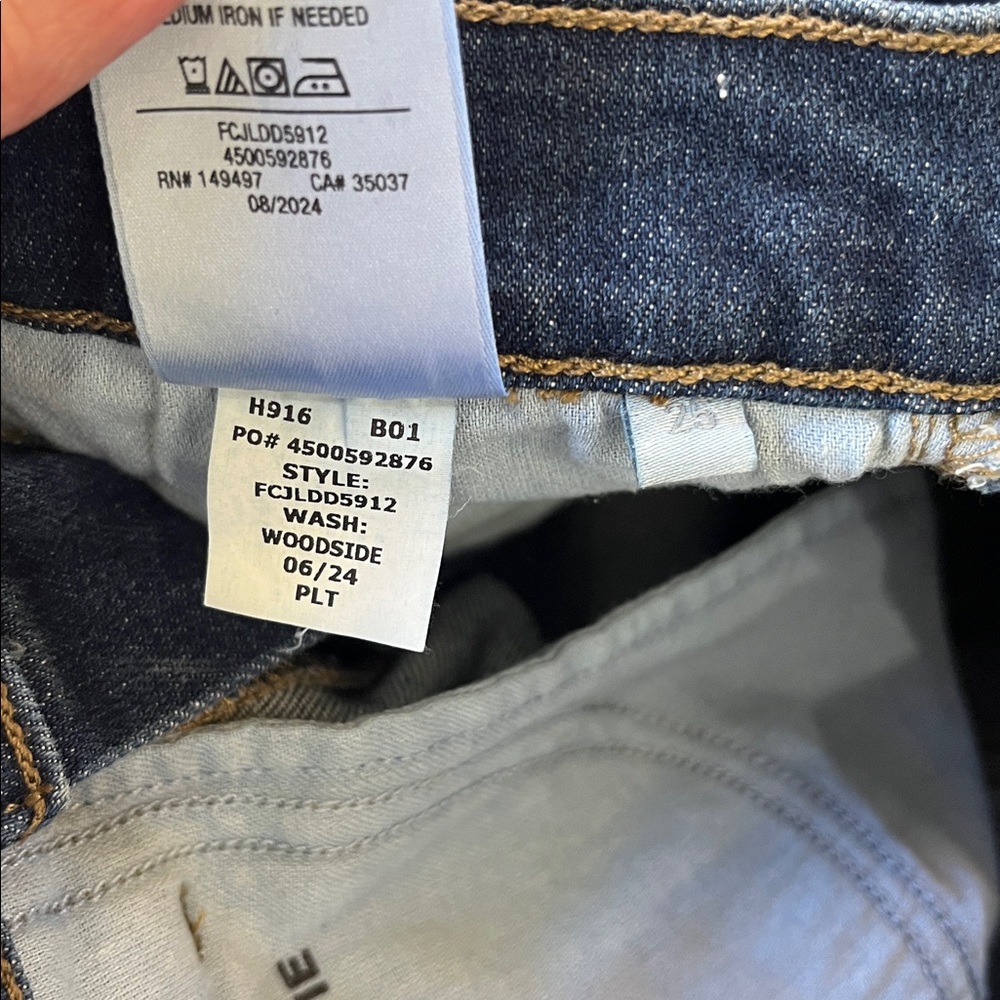 Favorite Daughter The Valentina Shortie Super High Rise Boot Jeans, Woodside - Picture 9 of 14